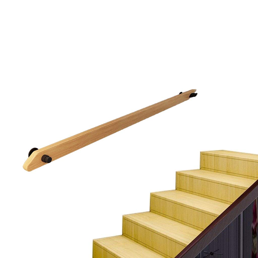Main courante antidérapante en bois de 80 cm pour un soutien mural fixe