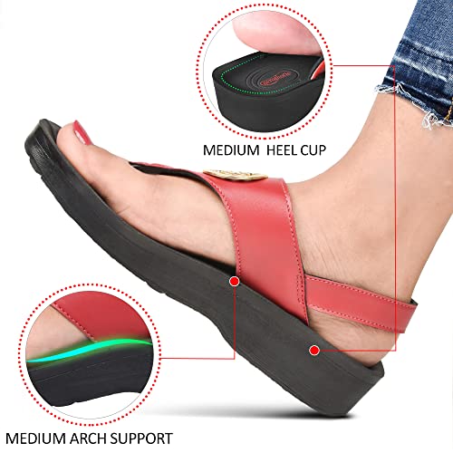 Image of AEROTHOTIC Arch Support Flip Flops for Women Comfortable Orthotic Stylish Sandal