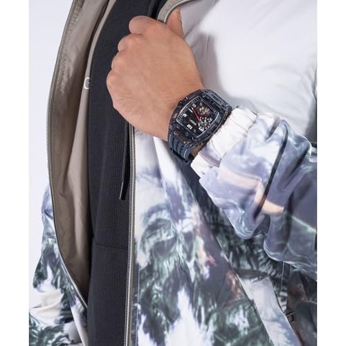 Image of Guess Men's GW0G Series| Analog Trend Watch| Polycarbonate Case| Silicone Bracelet | 50M Water Resistance