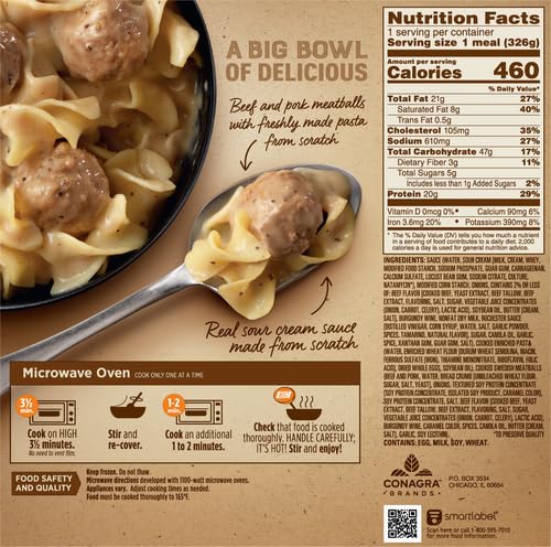 Marie Callenders Swedish Meatballs Bowl Convenient Microwave Meal Frozen Meal 11 5 OZ — view 3