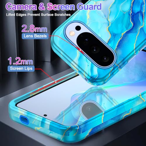 Coque Google Pixel 10 MagSafe antichoc de couleur céleste pour femme