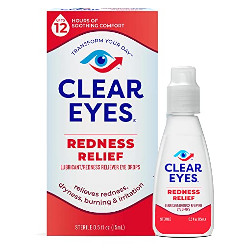 Clear Eyes Redness Eye Relief Eye Drops, 0.5 Fl Oz, Pack Of 3 #TOP3