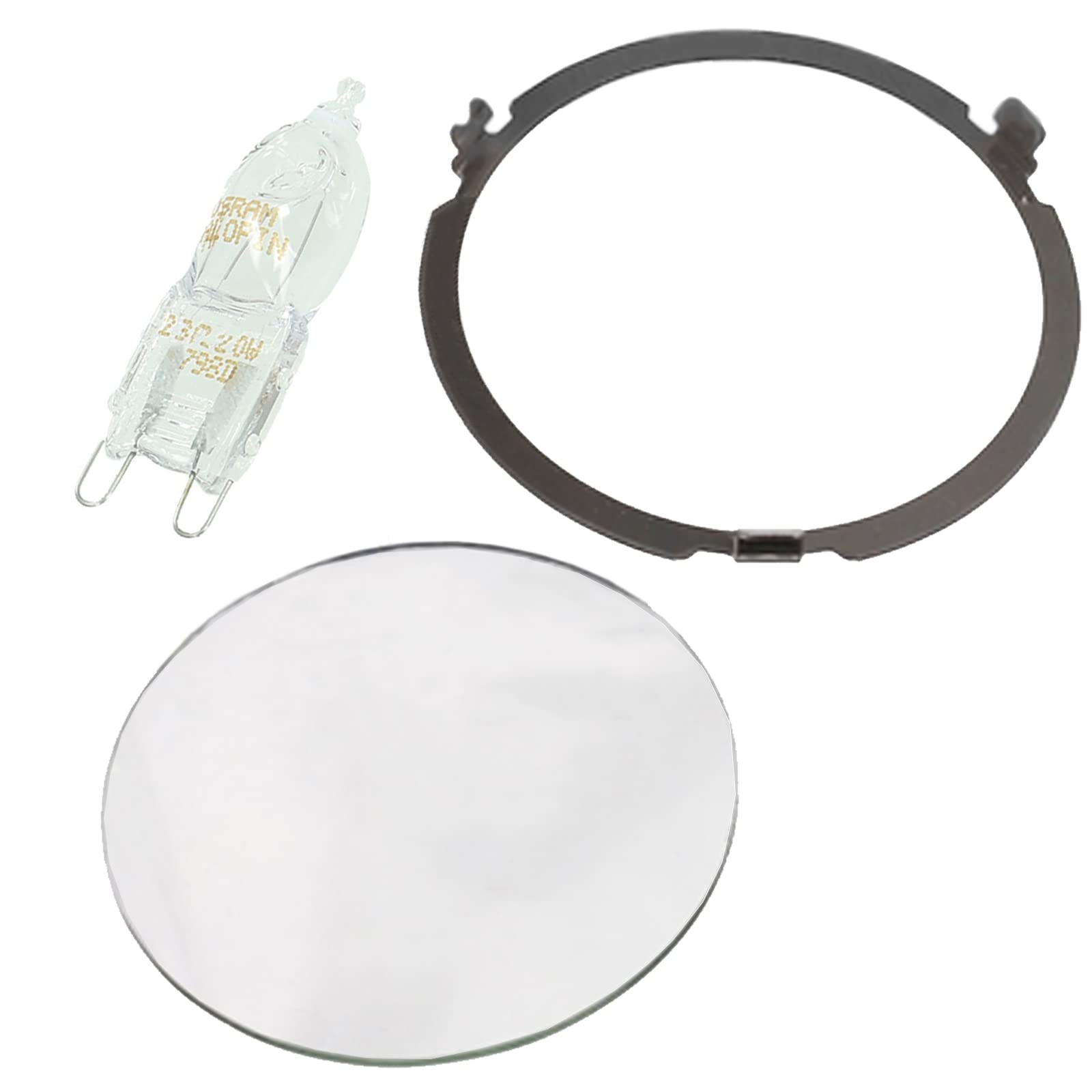 SPARES2GO Lampenabdeckung Ring Reparatur Set kompatibel mit Siemens Dunstabzugshaube