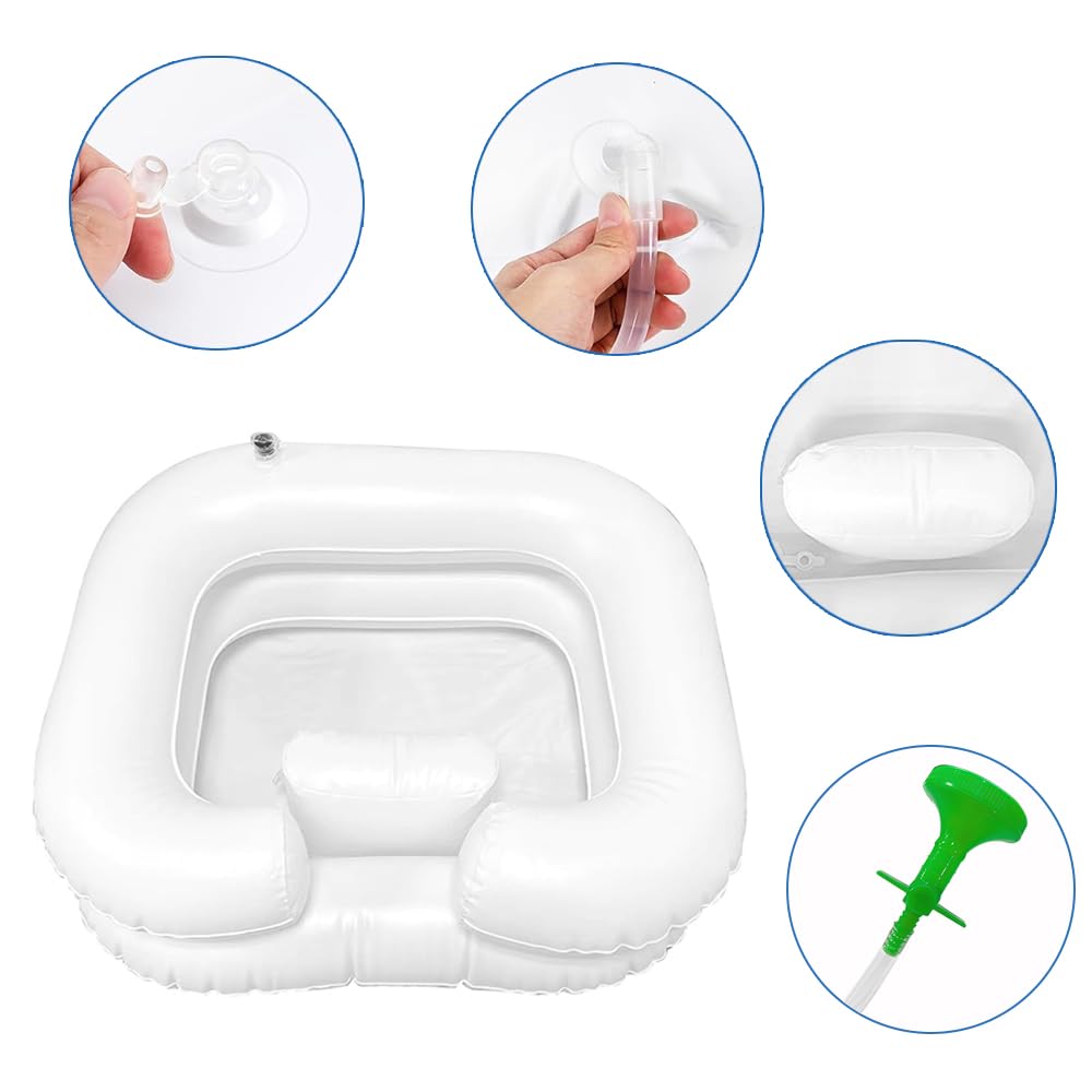 Lavandino Gonfiabile Per Capelli,Bacino Gonfiabile Per Capelli Portatile,Lavandino Gonfiabile Per Lavaggio Dei Capelli,Gonfiabile Mobile Bacinella Gonfiabile,Lavandino Gonfiabile (B)