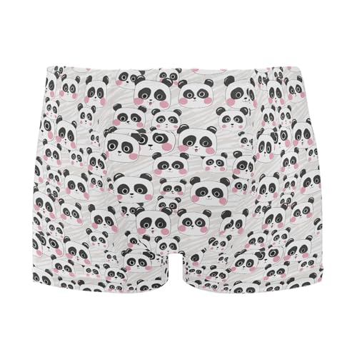 Cute Panda Mens Swim Trunk Swimwear Bathing Suit Swim Brief Square Leg Board Short S B0404170