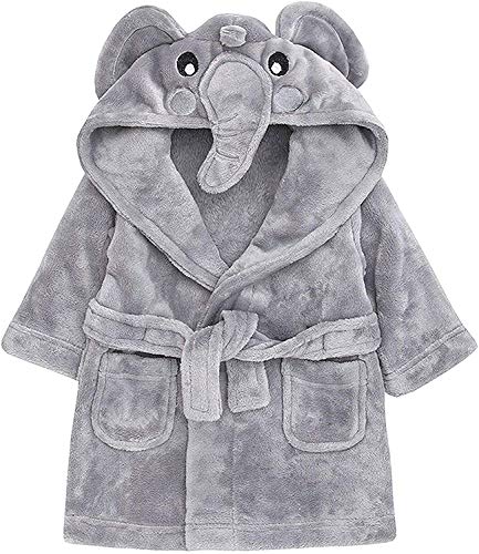 BabyTown Albornoz para bebé, diseño de ratón Panda con Gorro Jirafa 86 cm-92 cm