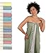 Produktbild Saunahandtuch Saunatuch Damen + Herren, Hamamtuch groß 100x200 XXL: lang, platzsparend, leicht | Sauna Handtuch, Wellness Spa Tuch, Saunakilt Zubehör | Fouta Hamam Badetuch groß 100x200 cm