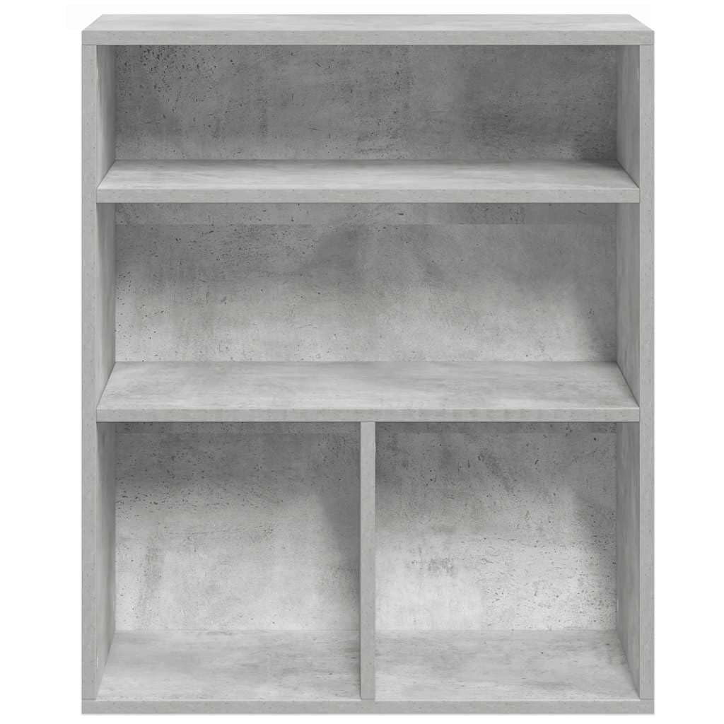 vidaXL Estantería Madera contrachapada Gris hormigón 60x30x71,5 cm