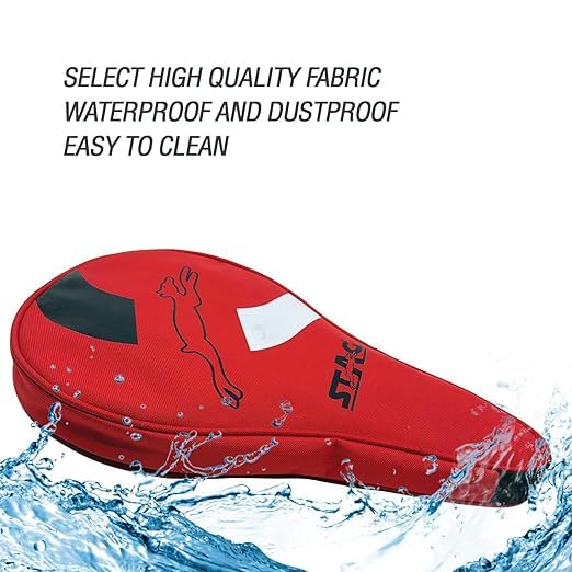 Stag Iconic Table Tennis Racket Cover, Ping Pong Paddle Case, Soft Feel Portable Waterproof Table Tennis Material Case Bag- Speed (Red) 1