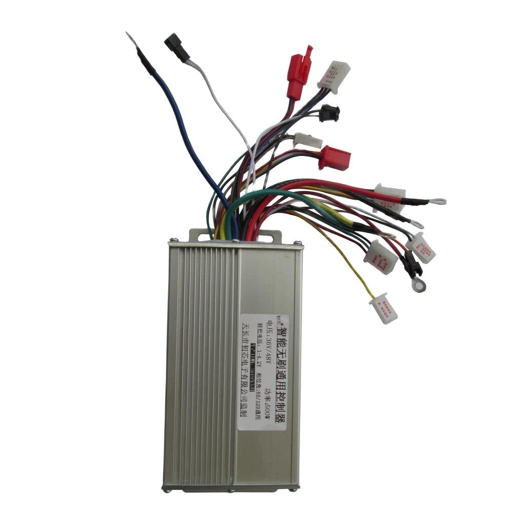 Centralina Monopattino Elettrico 36V/48V 60V 500W Controller Ebike Bicicletta Elettrica Modalità Doppia Senza Spazzole for Bici Elettrica/scooter/ciclo