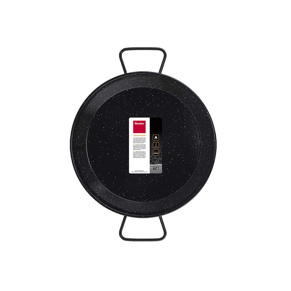 Metaltex - Poêle à paella en acier émaillé 5 portions 32 cm