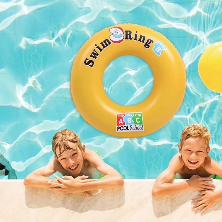 Image of Amitasha Swimming Tube for Kids Inflatable Swim Ring for Toddler Boys Girls 2-7 Years Summer Pool Water Floats Beach Toys (Swimming Ring)