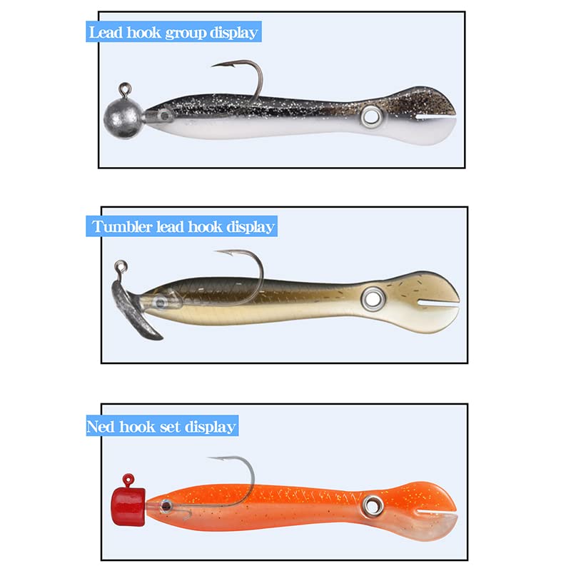 Lourand Vissen Lokt Zacht Visaas met Langzaam Zinkend Voor Bas Forel Topwater Drijvende Kunstmatige Levensechte Visgerei Baits voor Zoetwater Zoutwater 5PCS - Image 7