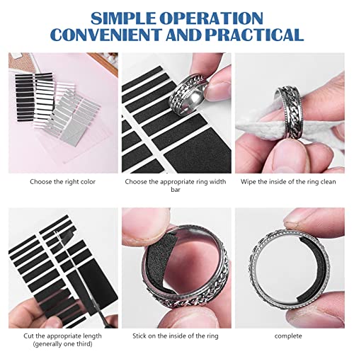 Ajustador de tamaño para anillo y protector de joyería con expansor de relleno de anillo DIYEAH 4