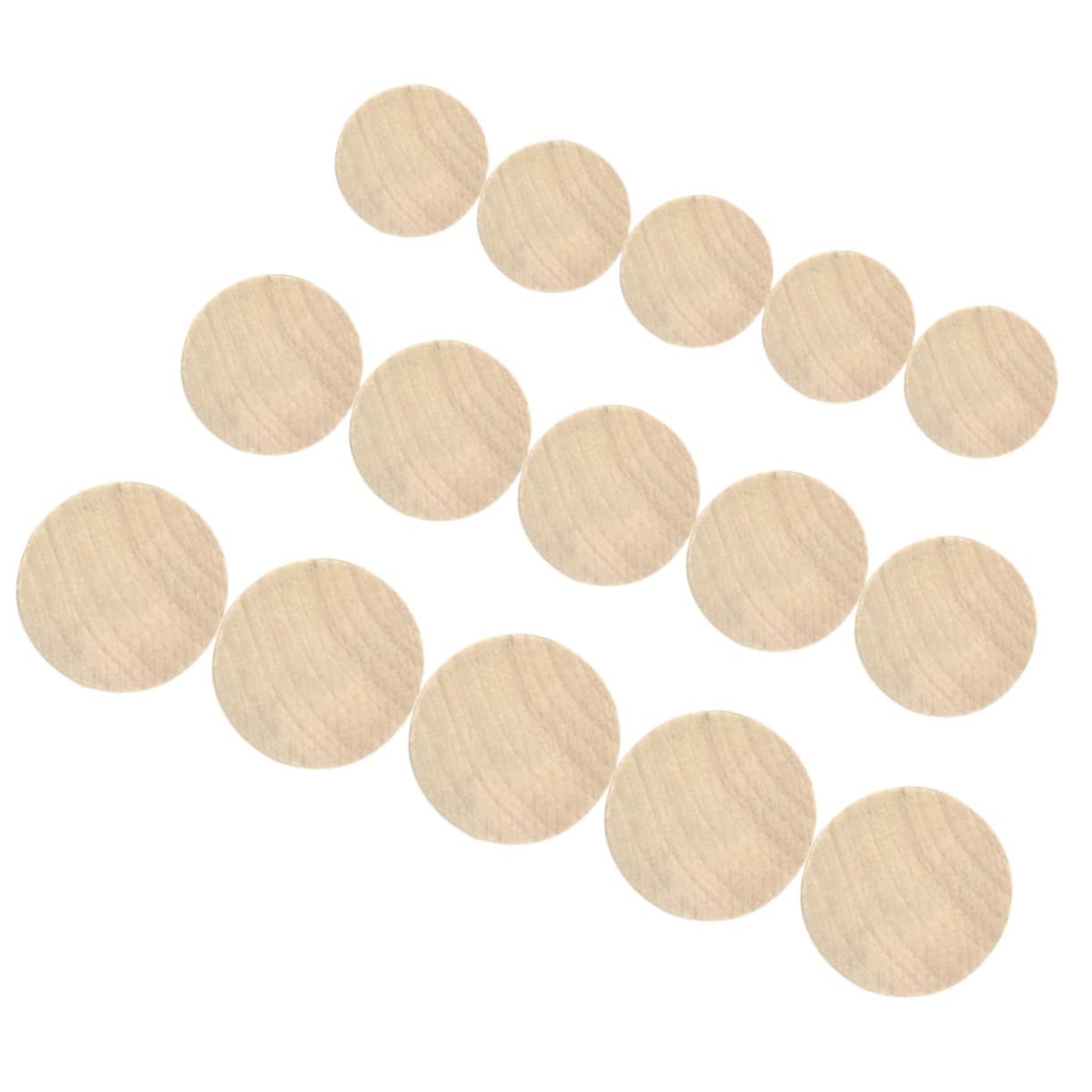 ARTIBETTER DIY Stamping Blocks 15pcs Wooden Blocks Handle for Scrapbooking Christmas Ornaments Coasters 2 Sizes