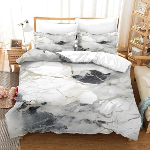 Housse de couette effet marbre pour relooker une chambre d'ado - 3
