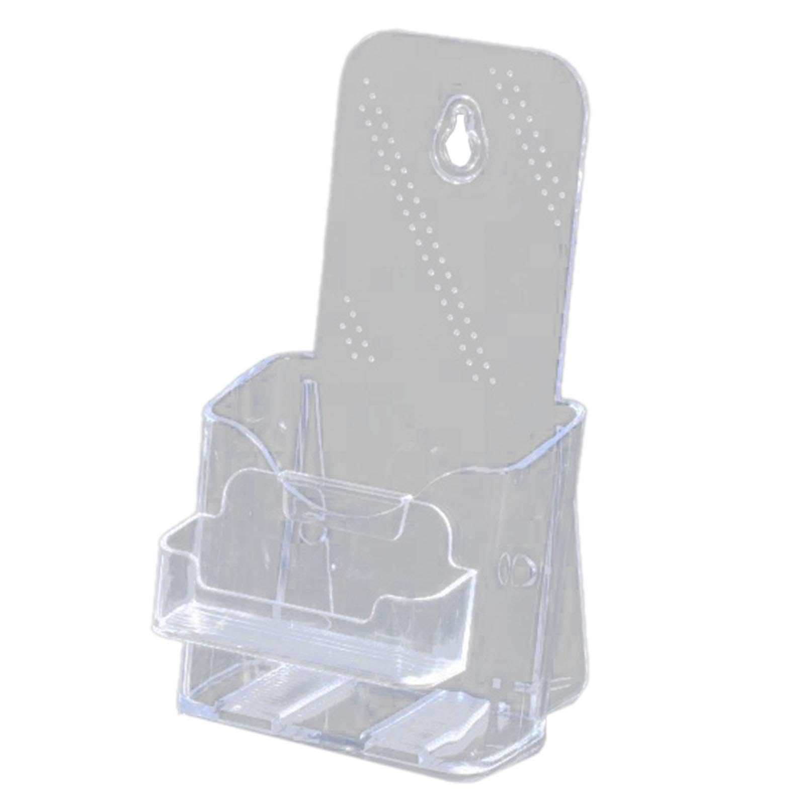 Magideal Clear Acrylic Business Card Display Stand Brochure Holder Pamphlet Countertop Organizer For Signs Menu Document Magazines Reception, A6 1 Tier