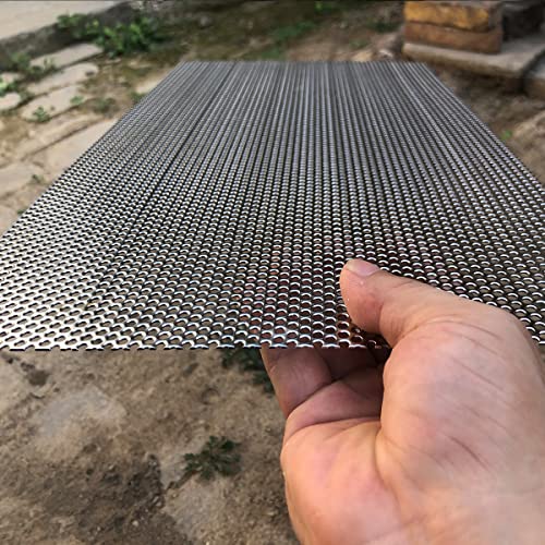 Fengyoo FENGYOO-CKB3MM Perforated Metal Sheets-Expanded & Perforated Sheets-Perforated Stainless Steel Sheet-20Ga 0.12 Inch Hole (About 3Mm)19.6 Inch X9.8"-Metal Mesh Sheet thumb #4