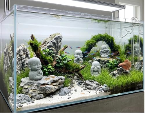 Set 4 en 1 Mini Estatua Buda Zen para Decoración miniatura 3