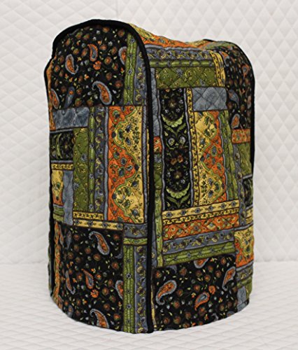 Simple Hoe Inspirations, Quilted Food Processor Cover, Black Patch