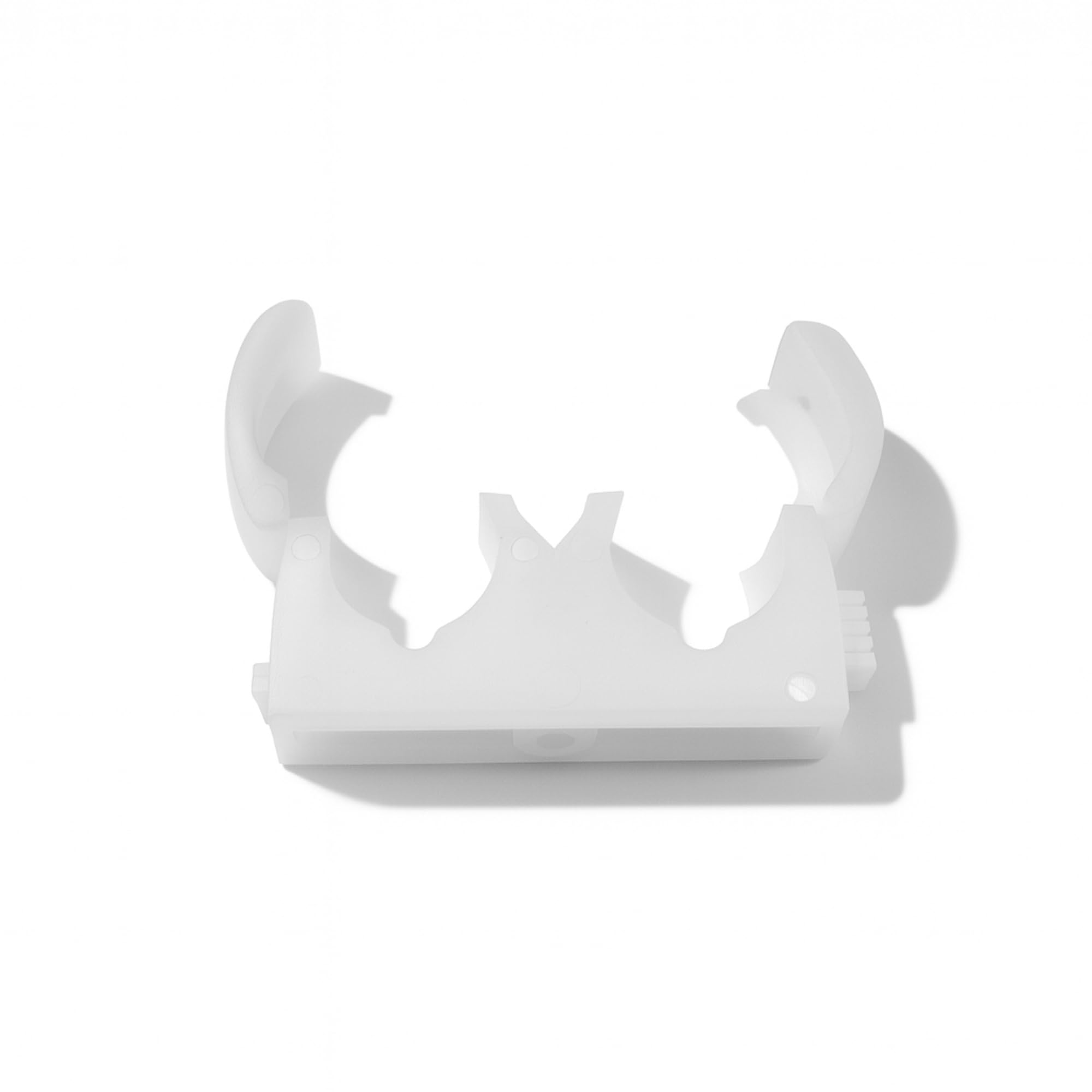 10x 22mm Talon Double Hinged Pipe Clip - Durable Plastic Twin Pipe Support for 22mm Plumbing Pipes, Secure Wall Fixing
