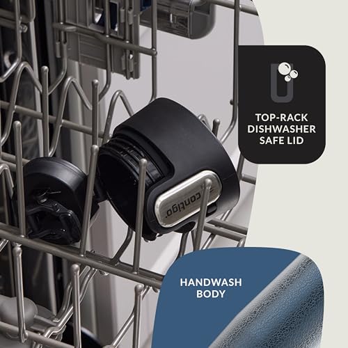 Image of Contigo AUTOSEAL West Loop Vacuum-Insulated Stainless Steel Travel Mug with Easy-Clean Lid 20 oz 2-Pack Crystal Blueberry; Crystal Sake
