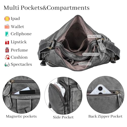 Image of Angel Kiss Crossbody Bags for Women, Ladies Shoulder Handbags and Purses Medium Faux Leather Pocketbooks | Ladies