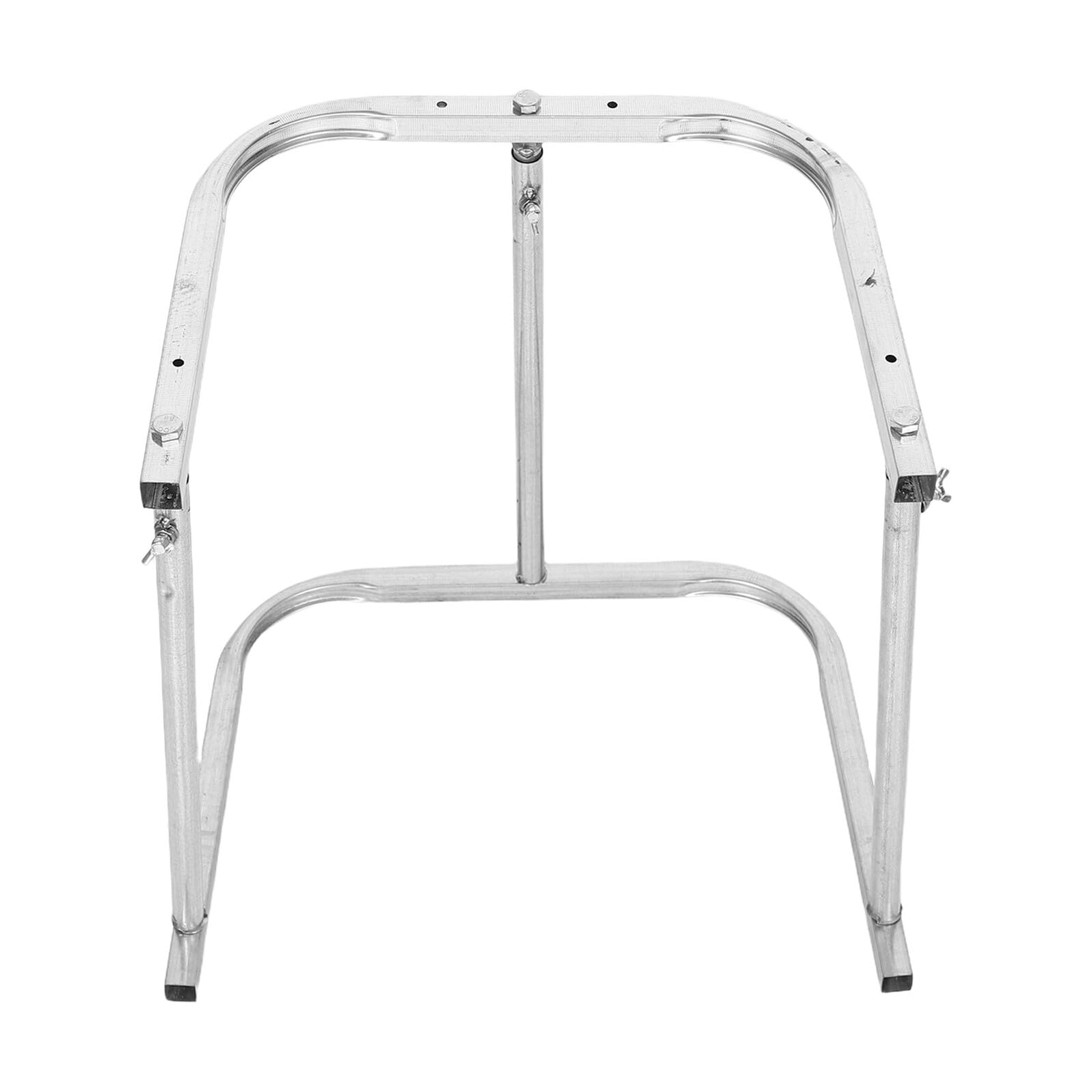 YARNOW Soporte para Bolsas de Basura de Jardín Portátil, Estructura Metálica Plegable Resistente Intemperie, Aro Ajustable para Bolsas de Residuos en Exteriores, Adecuado para Limpieza