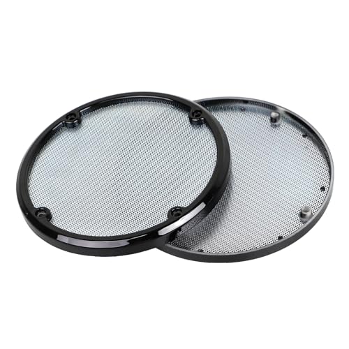 Image of Rear Speaker Grill Mesh Cover For Harley Road Glide Electra Glide Tri Glide Ultra Limited 2014-2023,Chrome Mesh+Black Trim