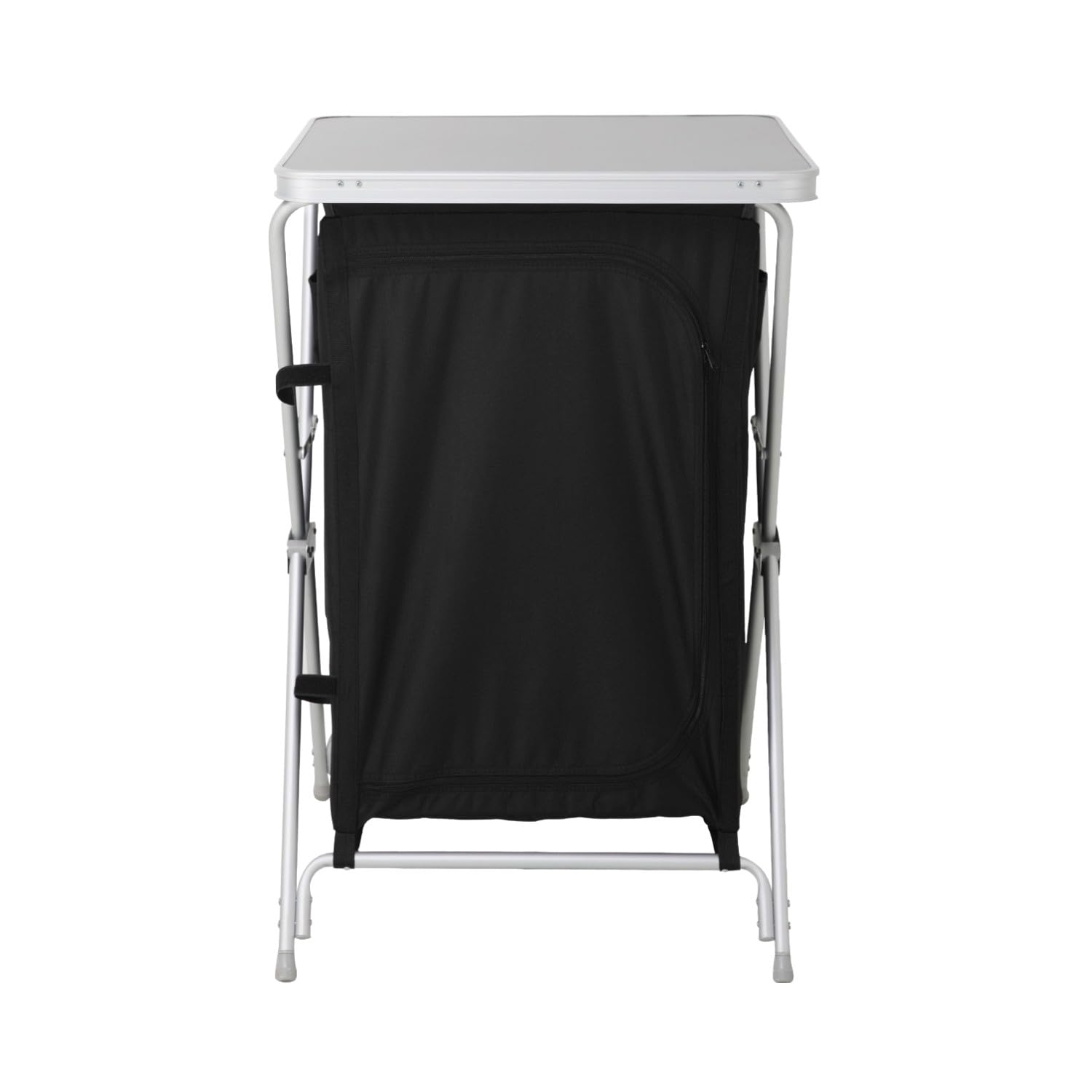 7H Seven House Armario Cocina Plegable para Camping Negro 60,5x61x91cm 7house