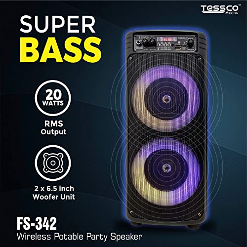 Image of 3 idea Imagine Create Print Tessco FS-342 Wireless Potable Party Speaker - Black