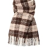 Trifabricy Winter Scarfs for Women, Cashmere Feel Plaid Scarf, Long Blanket Scarf, Winter/Fall Pashmina Shawls and Wraps