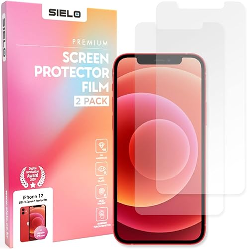 SIELO Paquete de 2 Protector de pantalla mate de precisión coreana para iPhone 12 mini, película de Paperfeel inastillable antirreflejos y