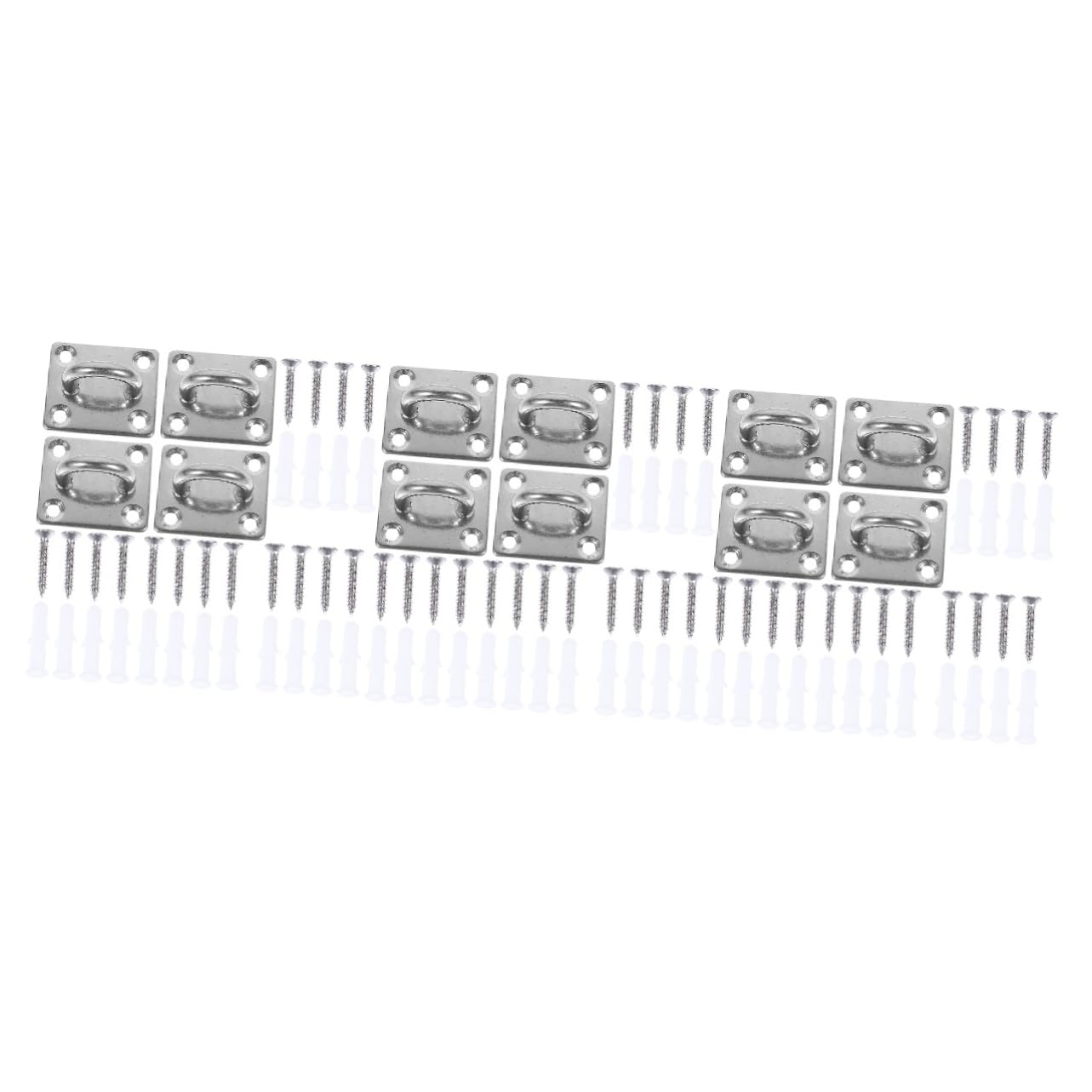 Crochet de plafond robuste Zerodeko en acier inoxydable au fini silver épuré