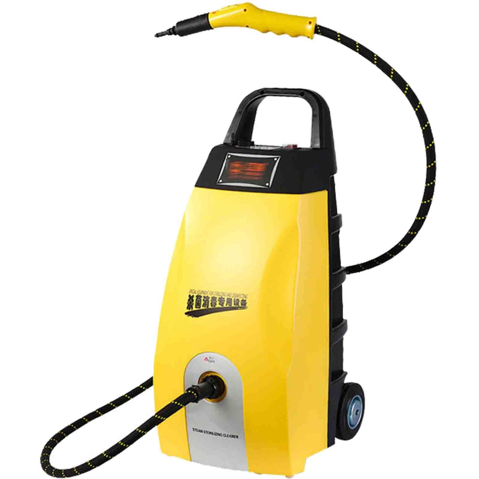 Ptatritious Yellow 3.5L High-Pressure Continuous Steam Washer, 3000W Multi - Use Steam Washer, W/Continuous Steam, 6 Accessories, For Home, Car Washing & Ac Cleaning