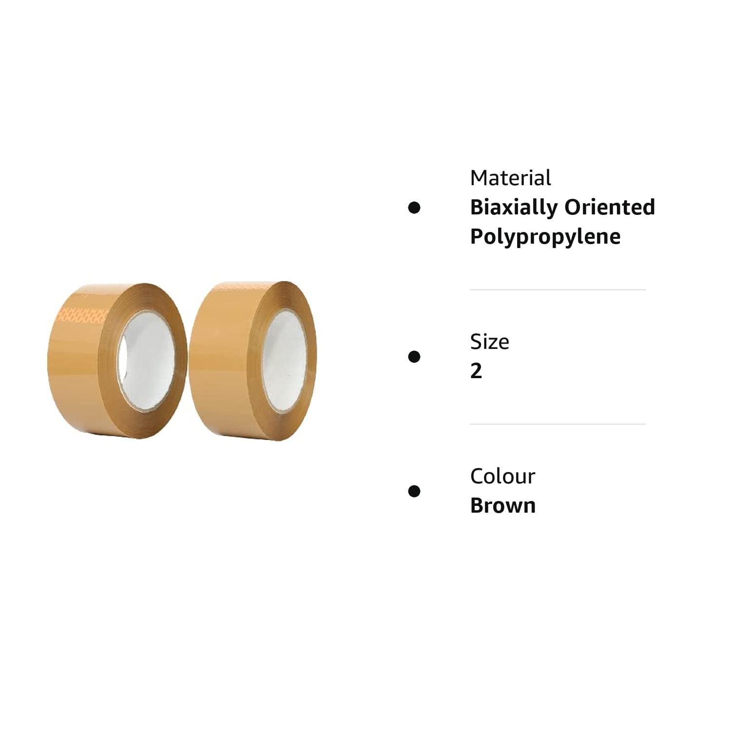 HK balloons BOPP Heavy Duty Extra Sticky Packaging Brown Tape. 2" x40 M Packaging Tape for Box Packing, Office and Home use for Packaging, Decorating and DIY (Brown, Pack of 2) 2
