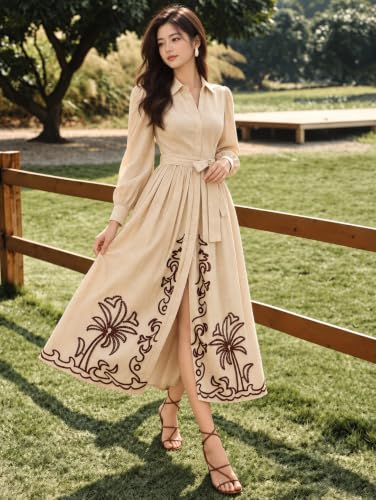 Image of SMOWKLY Cotton Blend Women's Casual Dress Mid-Length Maxi Dress for Woman ||Stylish Frocks for Women ||One Piece Dress for Women || Long Midi Dress for Woman || Party & Beach Wear