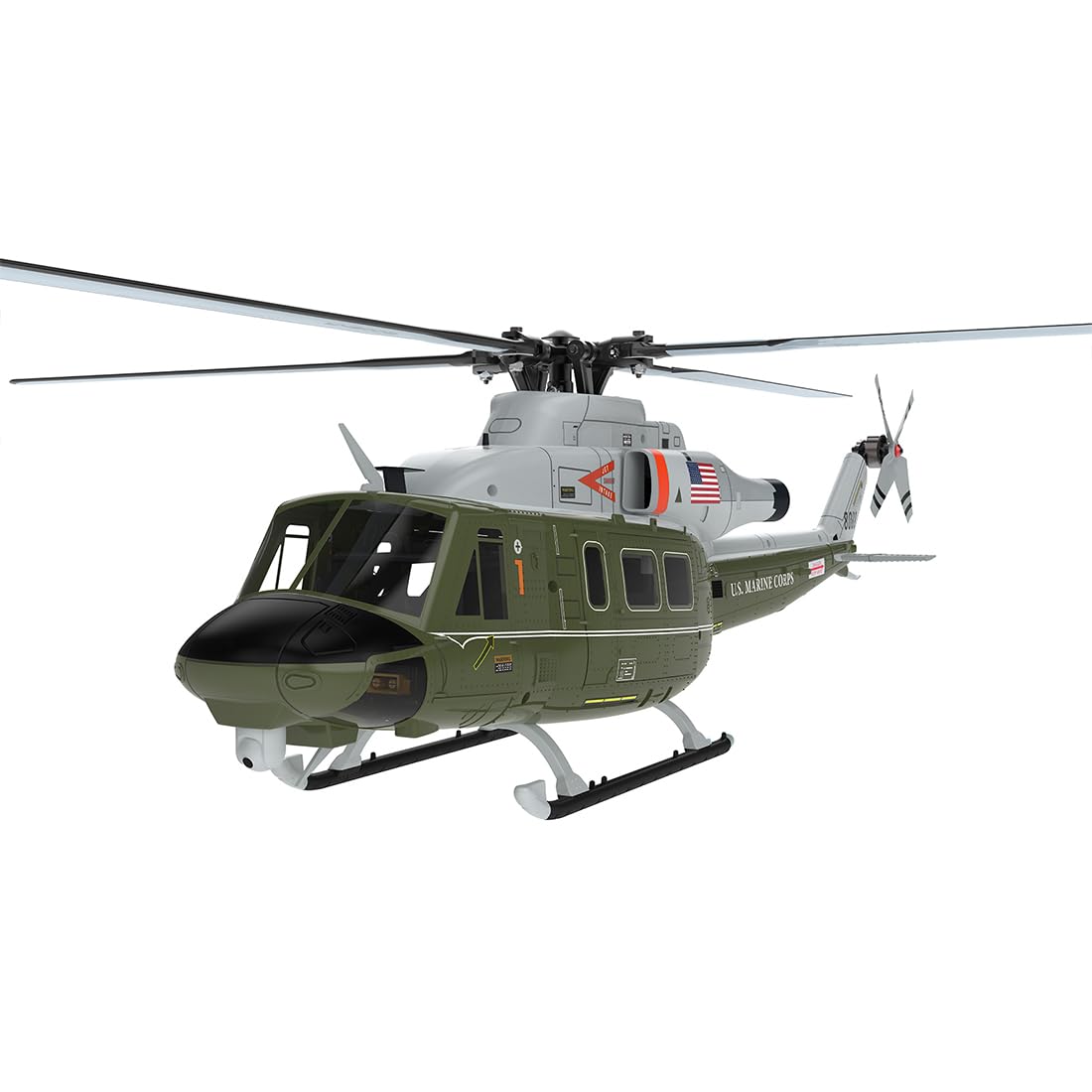 GOOSKY E2 UH-1Y RC helikopter dla dorosłych, 2,4 G, 6 CH, podwójny, bezszczotkowy DD, akrobacyjny helikopter RC, GTS, sterowanie lotem, tryb 1/2, statek powietrzny, prezenty RTF