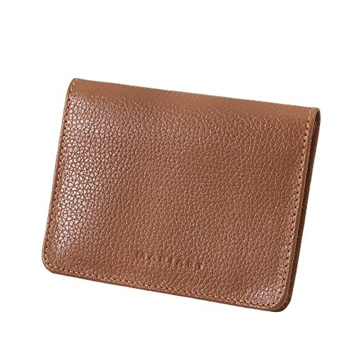 Carteira Feminina de Couro Bovino Legítimo p/Cartões, RG, CNH e Cédulas Dobradas Mariart 649 (Camel)