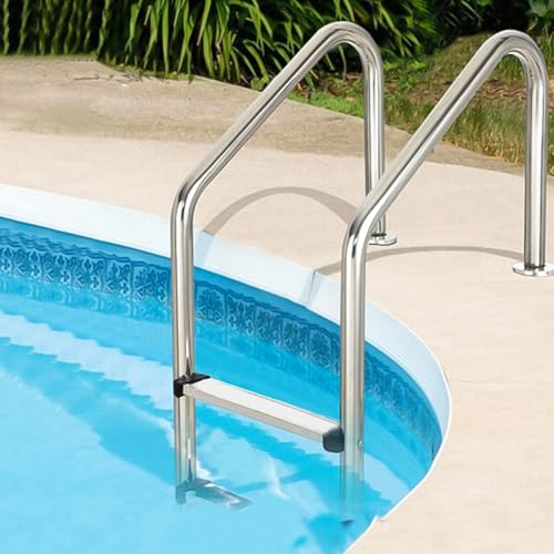 Escalera para piscina de acero inoxidable, 2/3 escalones miniatura 6