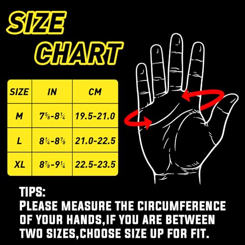 Image of HANDLANDY Work Gloves for Men & Women, Leather Utility Mechanic Working Gloves Touch Screen, Flexible Breathable Gardening Gloves for Yard Maintenance (Medium, 1 Pair)
