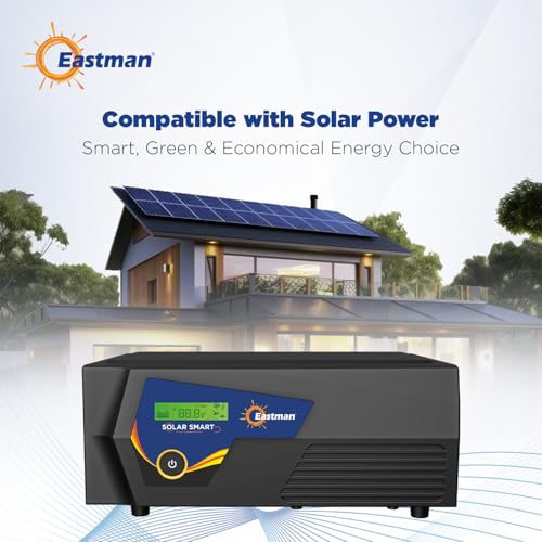 Image of Eastman Smart 3100 Pure Sinewave Solar Inverter 2000VA /24V | Reliable Power Backup for Home,Office & Shops | Intelligent, Hybrid & Solar | Warranty 36 Months on Product,10 Years Transformer