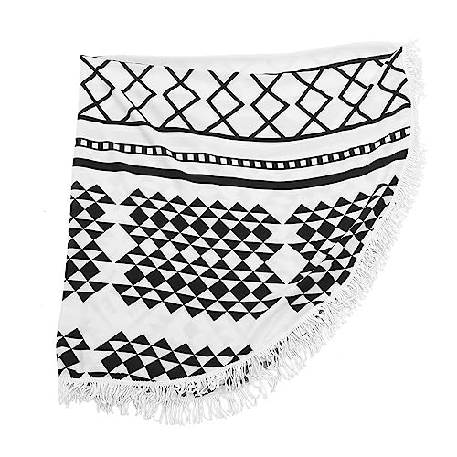 Alipis Round Beach Towel Kids Rug Outdoor Rug For Camping Oversized Beach Blanket Spa Bath Sports Towel Personalized Beach Towels Summer Beach Towel Outdoor Sports Mat Chiffon Beach Rug #TOP18