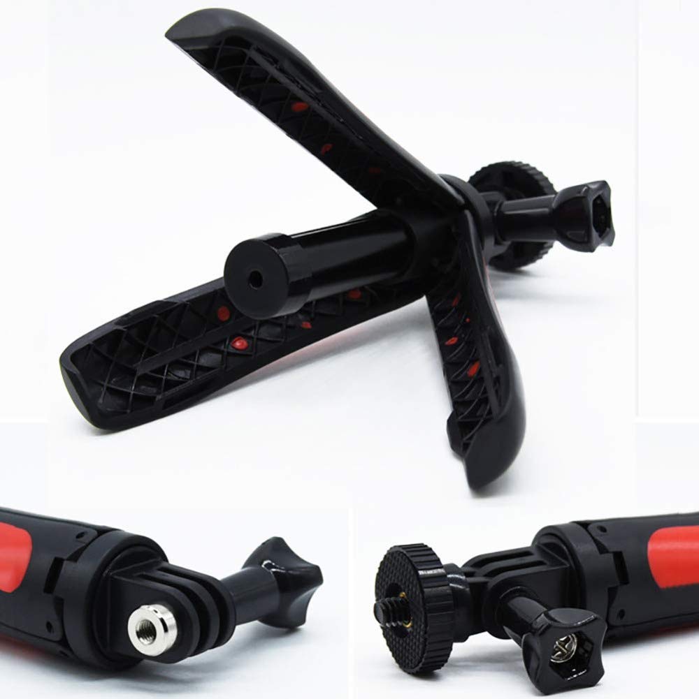 51cm Osmo Action Selfie Stick Stativ Set für DJI Action 5 Pro/4/3, Osmo 360, 2-in-1 Erweiterbar Griff mit Magnetische Schnellverschluss-Adapter, Action Cam Vlog Ständer/Verlängerungsstab/Zubehör