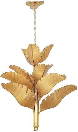 Varaluz Lighting Banana Leaf - 12 Light Chandelier in Urban Rustic Style-46.5 Inches Tall and 44 Inches Wide-Gold Finish -Traditional