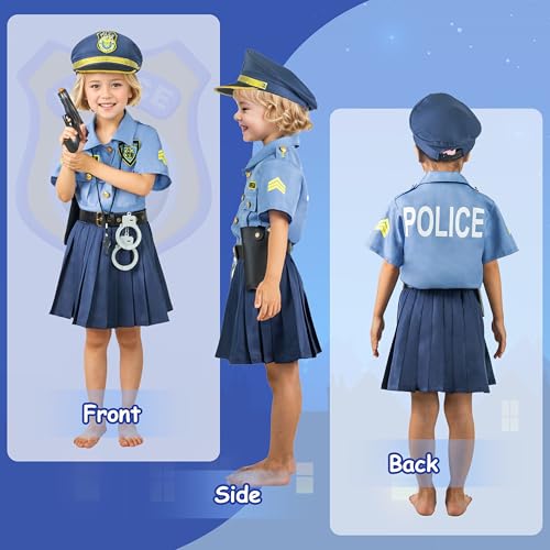 Disfraz Niña Oficial de Policía Talla 2T-14 miniatura 2