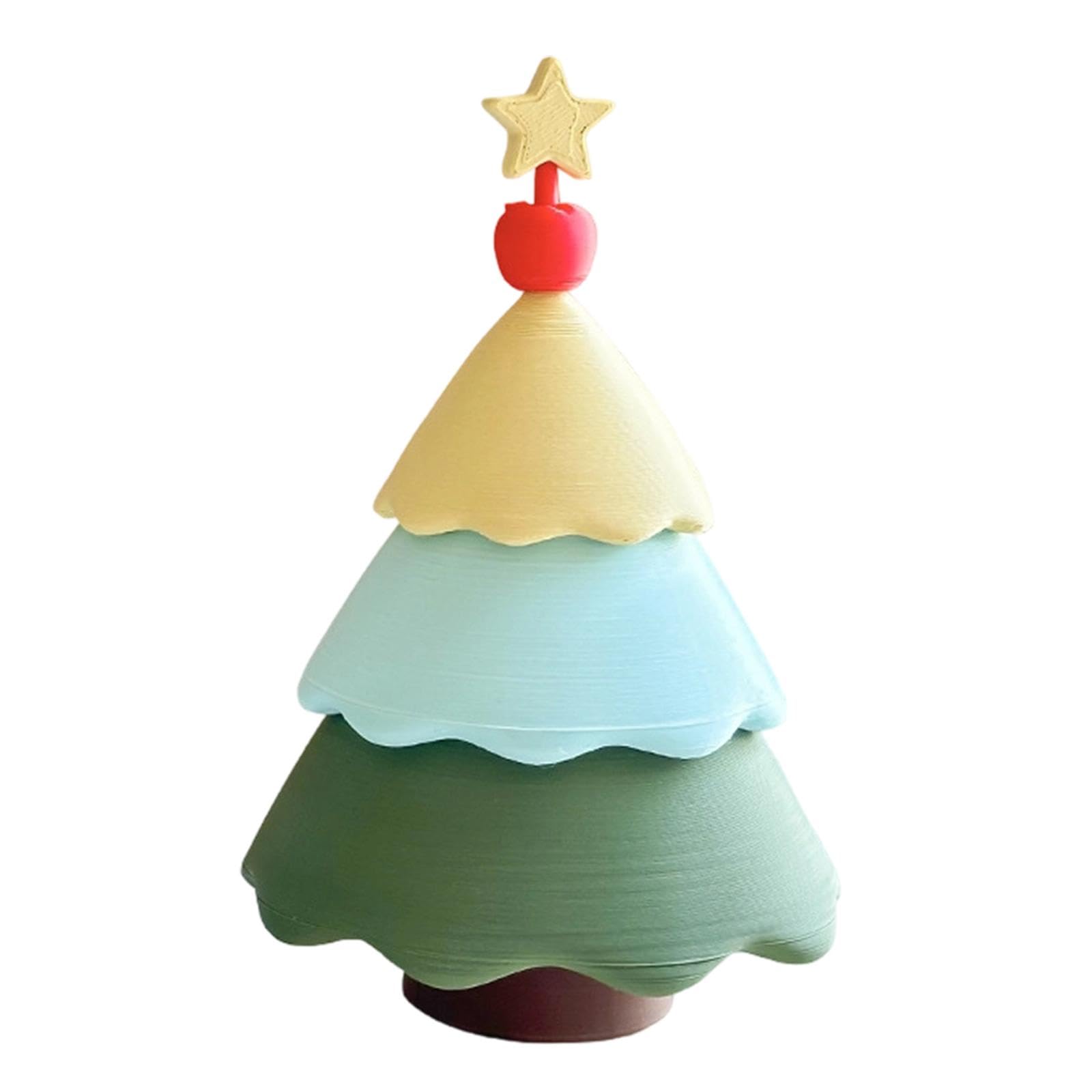 Boîte à bijoux sapin de Noël en artisanat d'art pour collection de fête