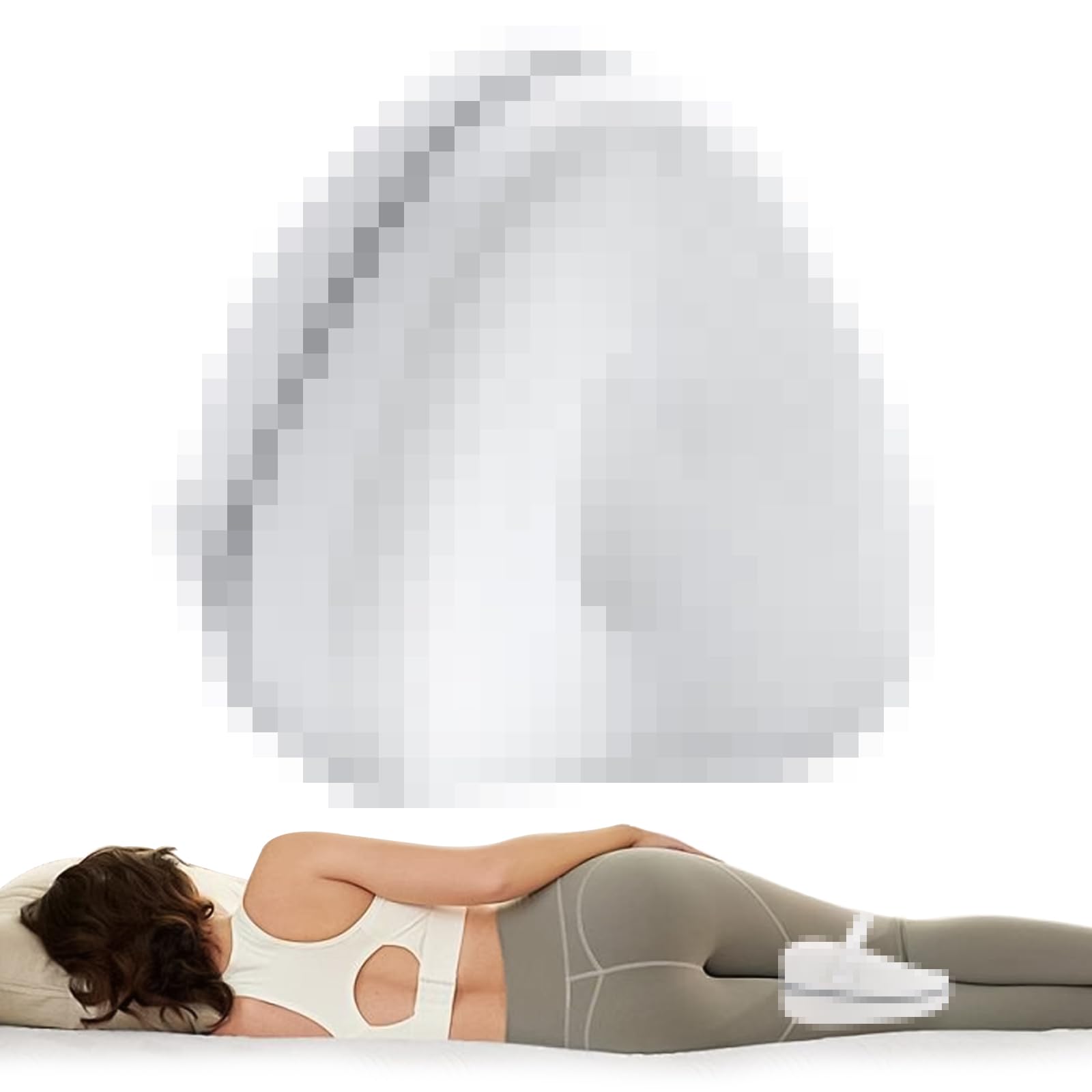 PQETBV Almohada de Piernas para Dormir de Lado, Cojín para Rodillas para Dormir Ergonómico, Almohada Rodillas Posicionadora
