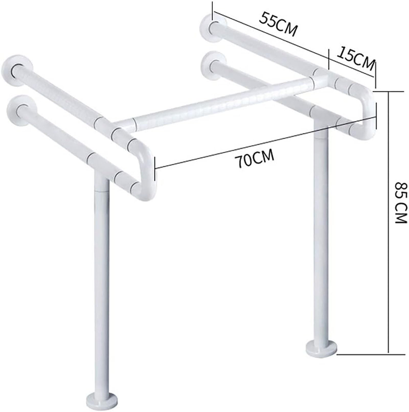 Barre D'appui Barre d'appui pour lavabo sans Obstacle Barre d'appui de sécurité pour lavabo Barre d'appui antidérapante pour Personnes âgées et handicapées Barre d'appui pour lavabo(Yellow)