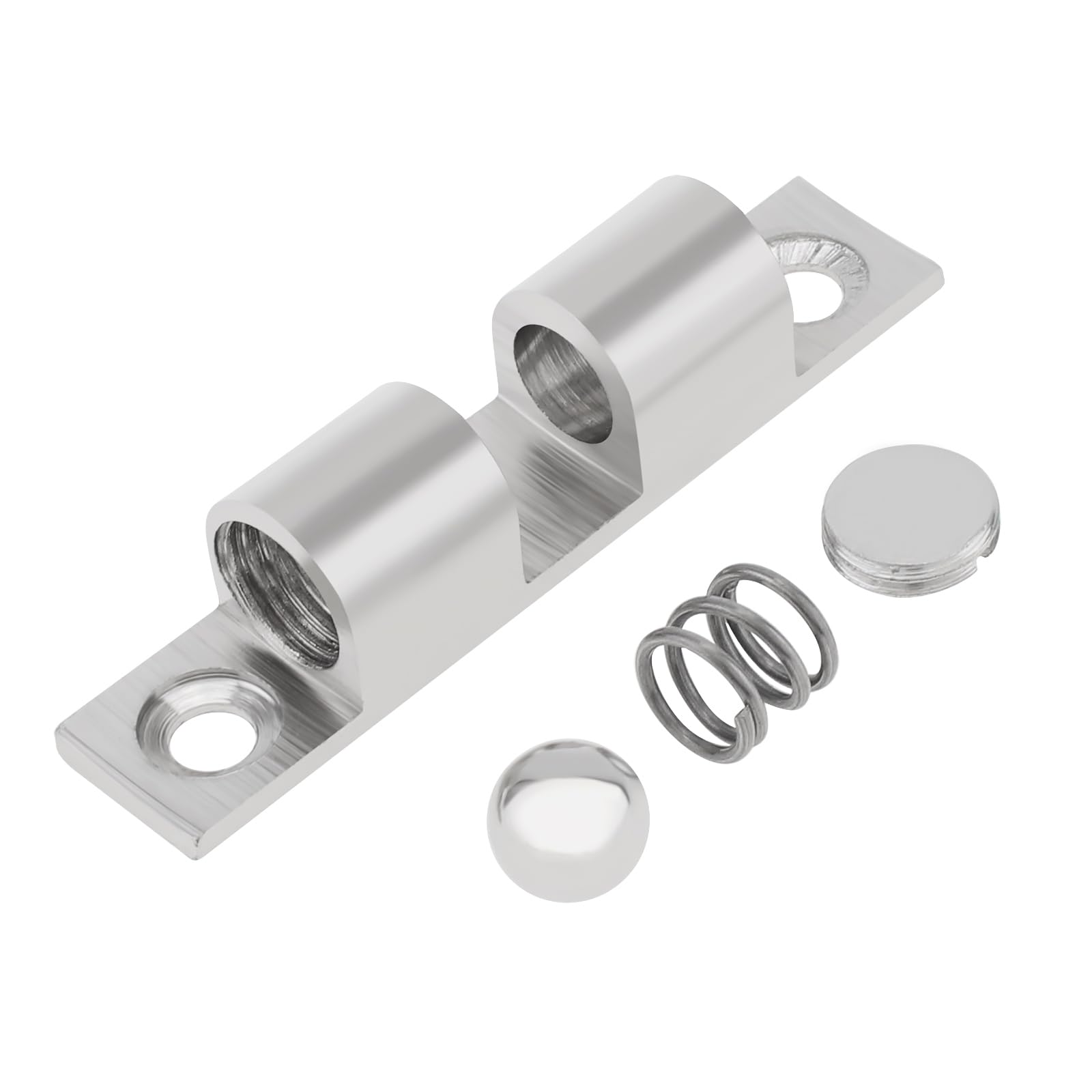 HOJLKLD 12Pcs Double Ball Tension Roller Catch Latch, 50mm Solid Brass Door Catches Hardware - Image 3